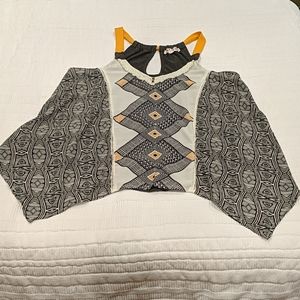 EUC Bolt Tribal Sleeveless Top